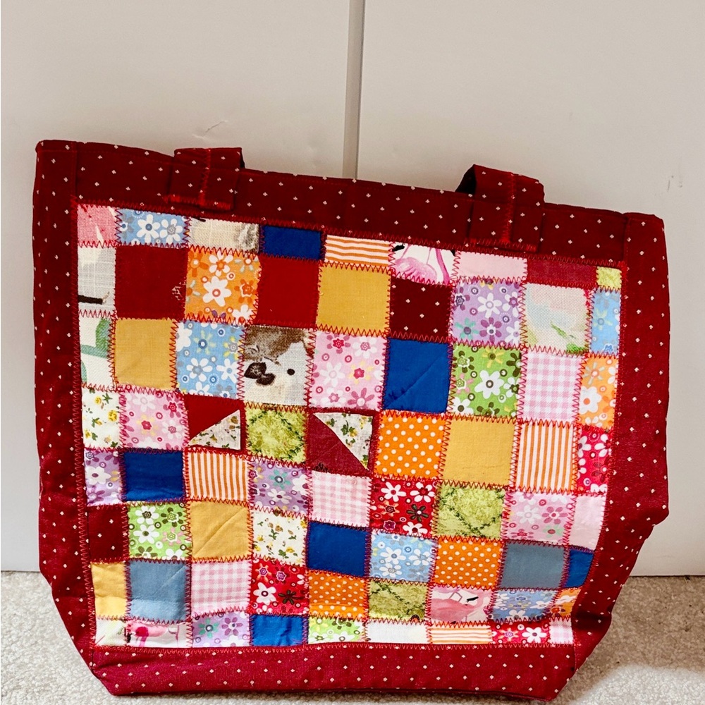 ITEM NO. 62: Patchwork Tote Bag - Multicolor